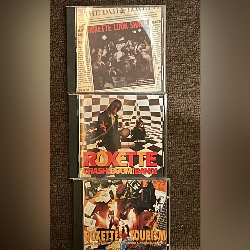 Roxette Lot Of 3 CD’s-Look Sharp!, Tourism, & Crash Boom Bang!-All Like New